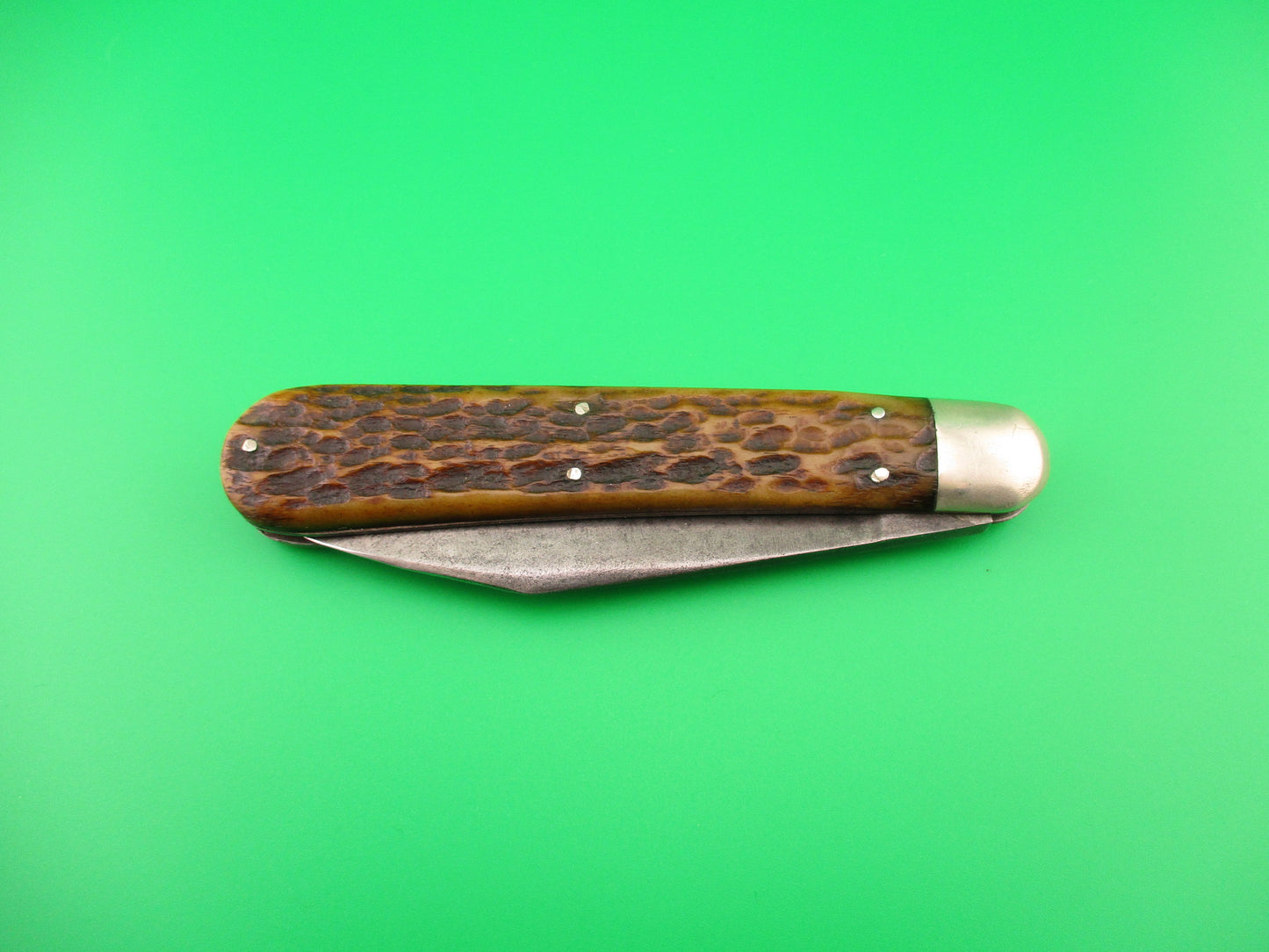 Press Button Knife Co #1000 INVINCIBLE antique switchblade nice blade