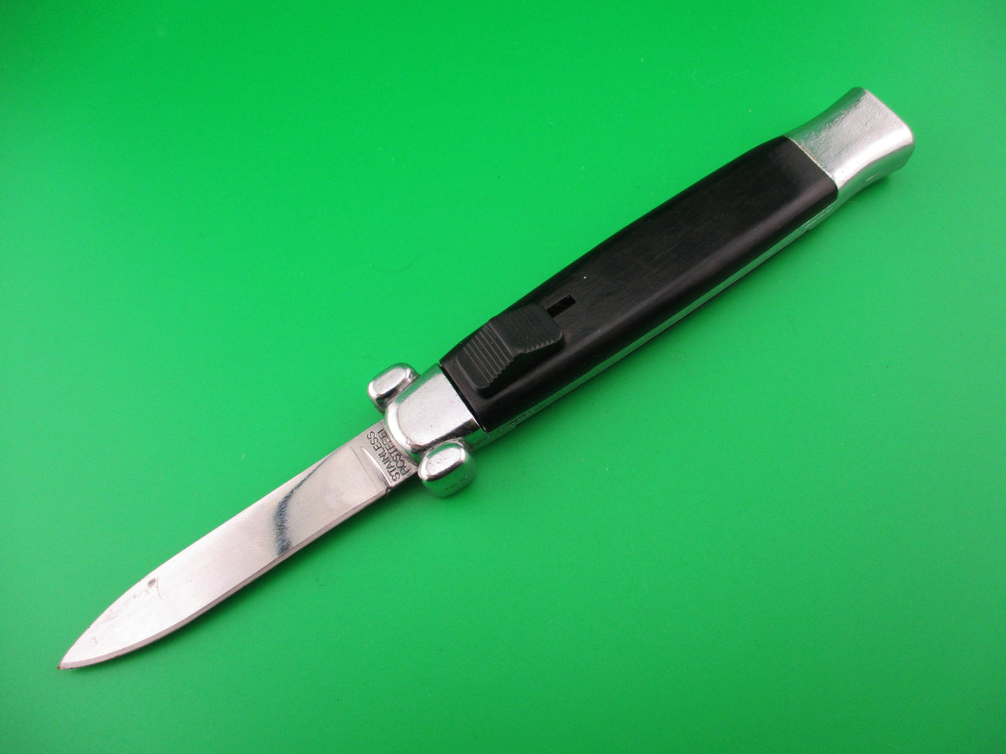 STAINLESS ROSTFREI 20cm OTF Black DA vintage automatic knife