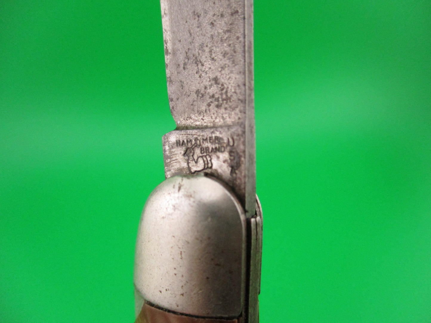 Hammer Brand Imperial Toothpick Copper swirl black streaked vintage switchblade