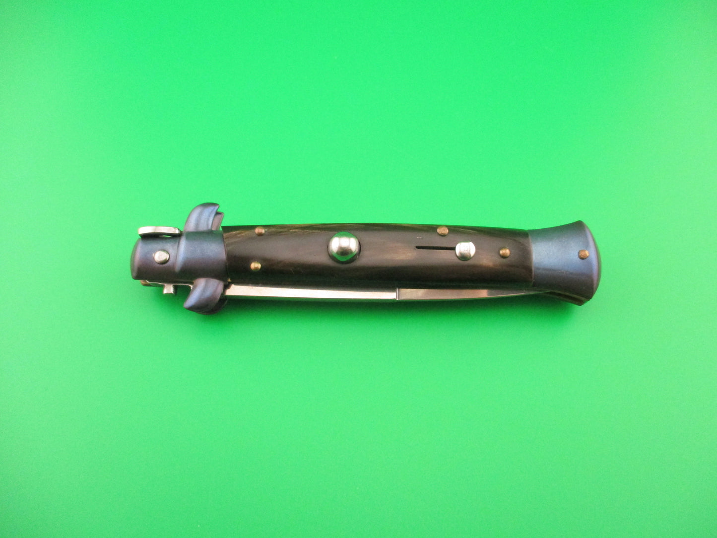 FRANK B ITALY 22cm Italian Stiletto Blued bolsters Bayonet automatic knife