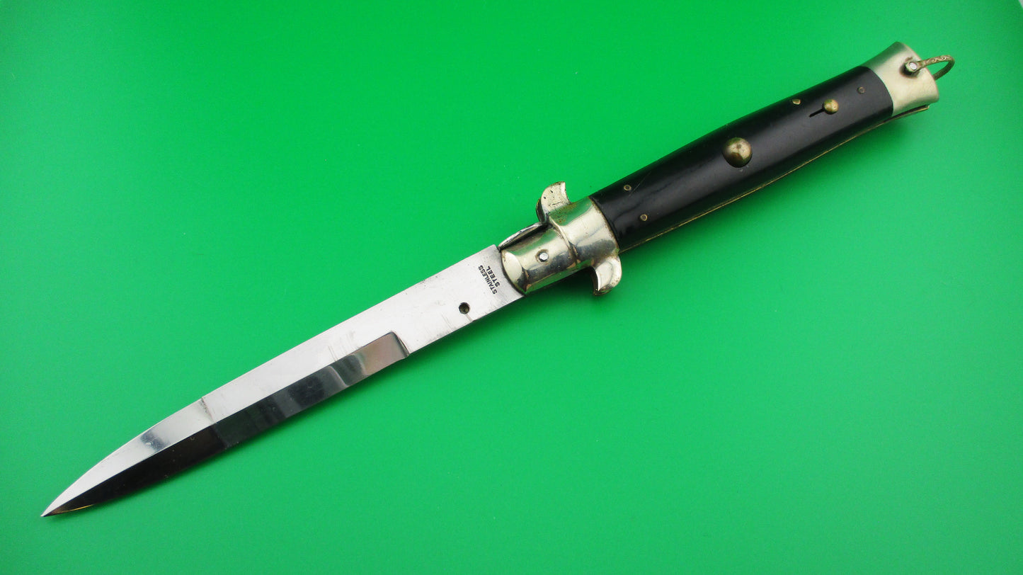 STAINLESS STEEL 28cm Japanese Picklock 1960s Vintage automatic knife