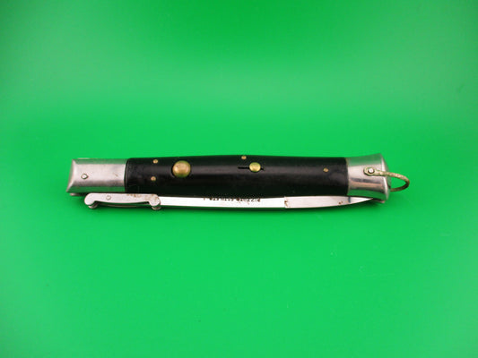 Rizzuto Estileto STAINLESS STEEL 28cm Japanese Swing guard Black vintage automatic knife