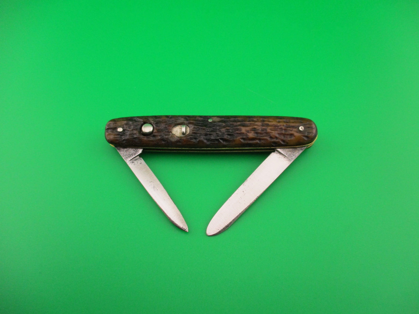SCHRADE CUT CO 7403 Medium double Pick Bone early switchblade knife
