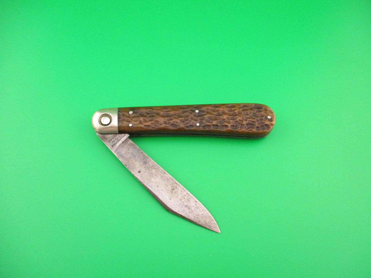 Press Button Knife Co #1000 INVINCIBLE antique switchblade nice blade