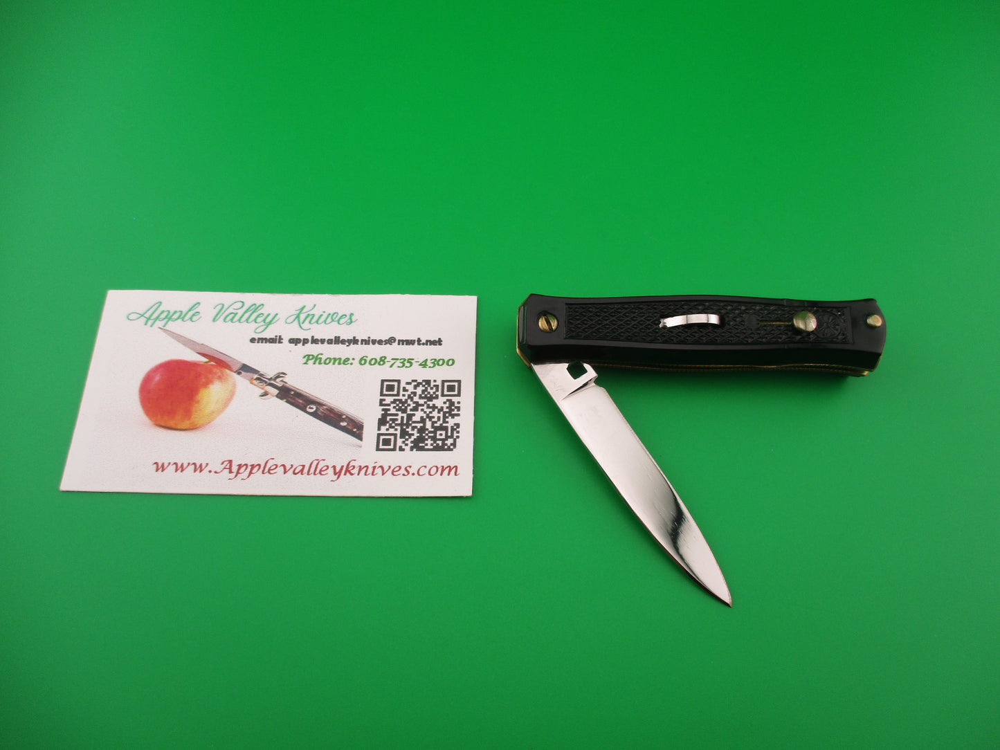 Sterile BARGEON INOX 14cm French Small Black Bobc vintage automatic knife