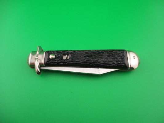 COLONIAL SHUR SNAP JUMBO JACK #3301 Black automatic knife near mint