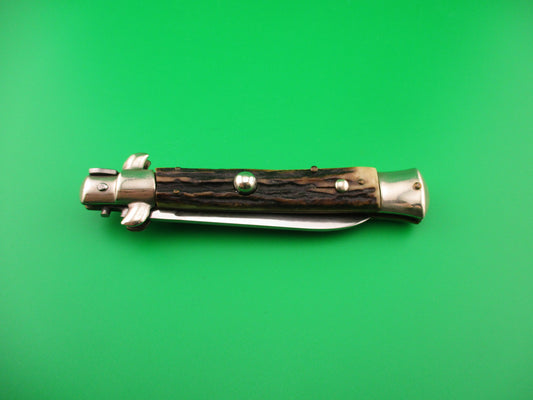 Rostfrei 21cm Italian Transitional Stag Spearpoint vintage automatic knife