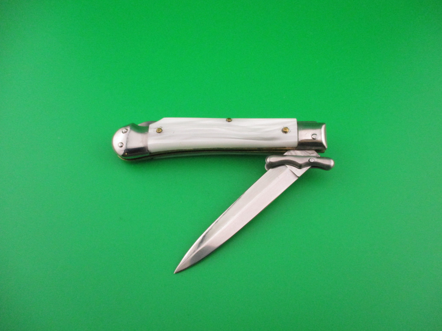AKC ITALY 19cm Italian Medici Swing Guard Pearlex automatic knife