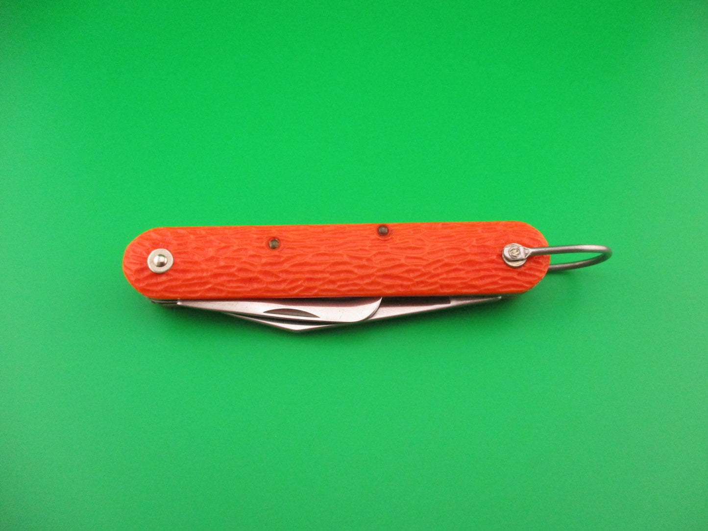 z CAMILLUS vintage MC1 Orange paratrooper automatic knife with hook blade