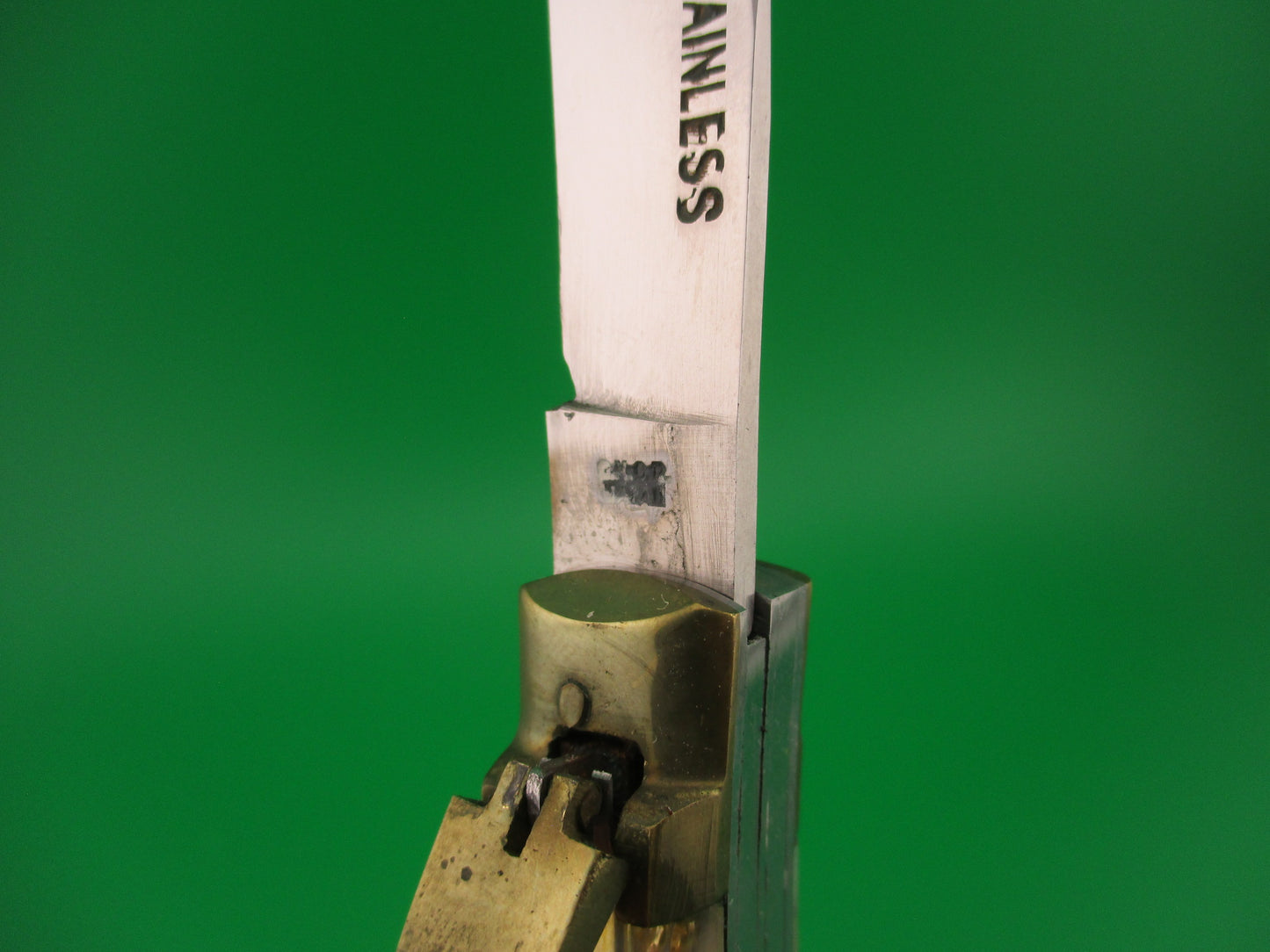 OMOR JAPAN 14cm Japanese Lever Bullfighter RARE 2 blade vintage automatic knife NIB