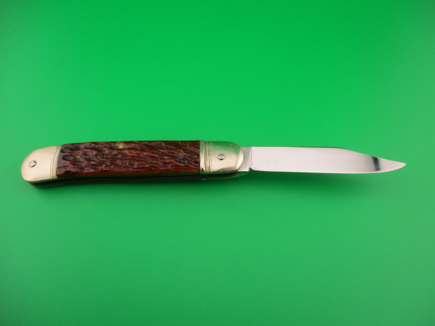 HUBERTUS SOLINGEN 10cm German Lever Jigged bone West Germany automatic knife