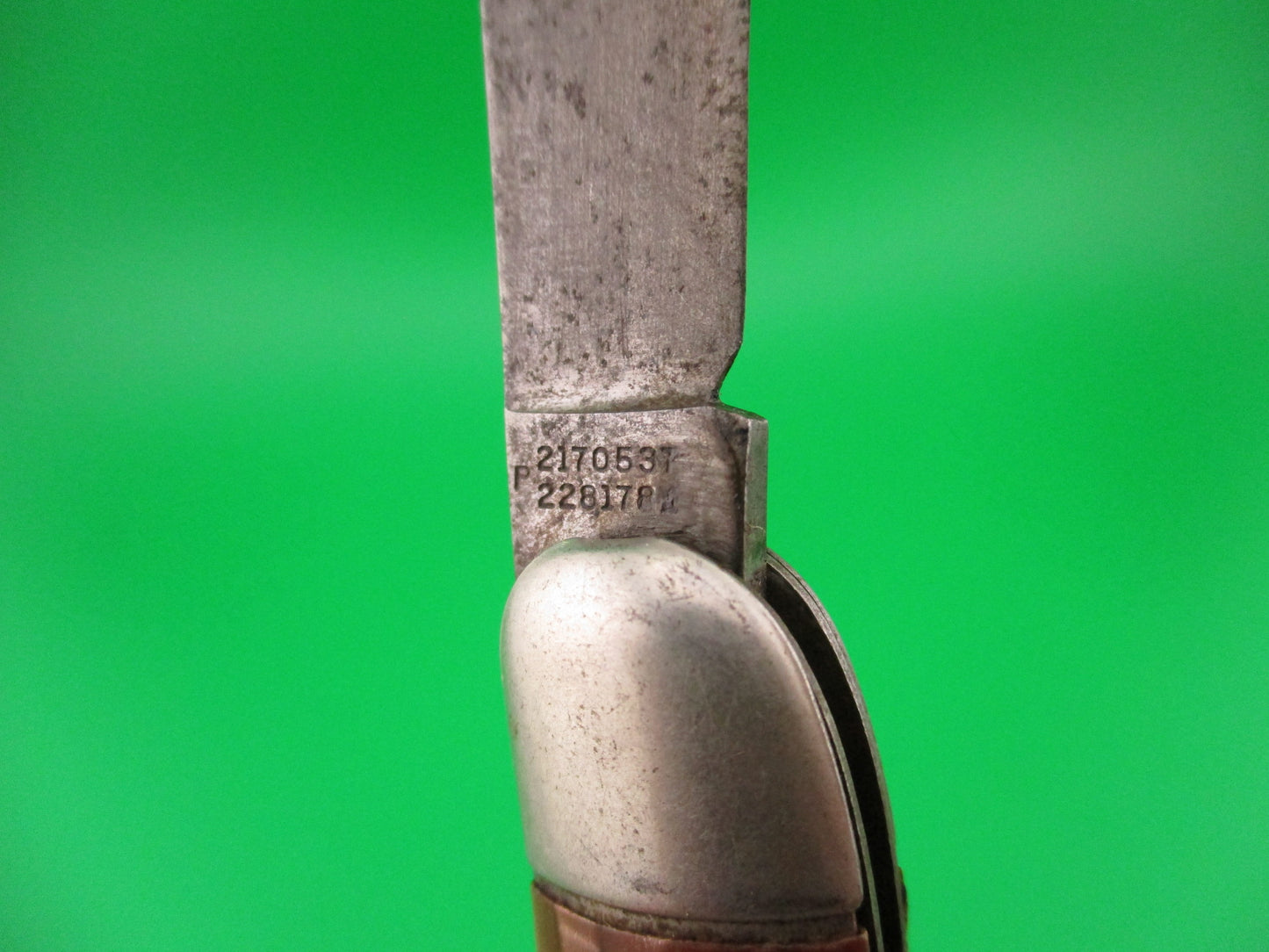 Hammer Brand Imperial Toothpick Copper swirl black streaked vintage switchblade