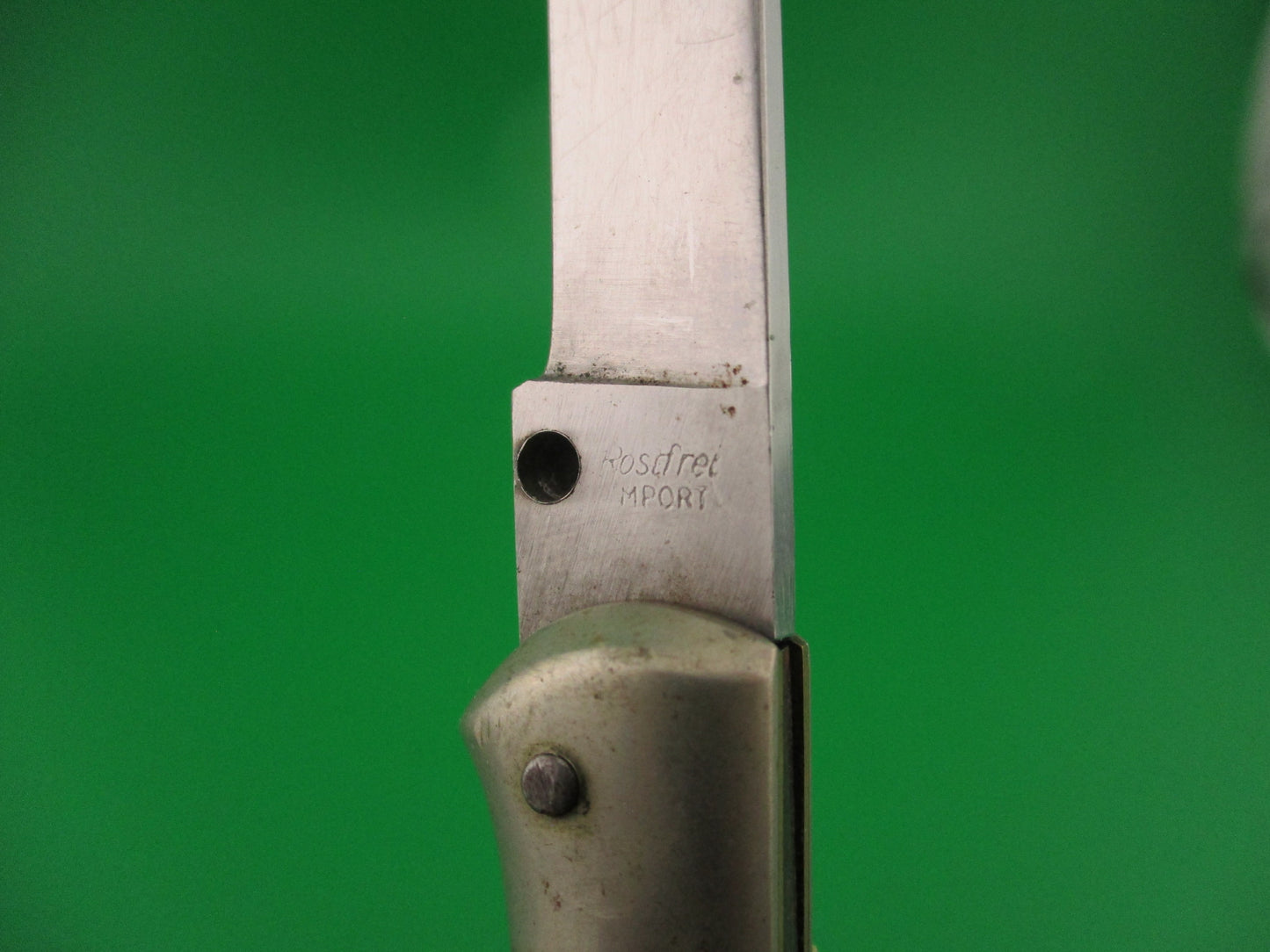 Rostfrei IMPORT 18cm Italian Birds head stag lockback automatic knife red dot