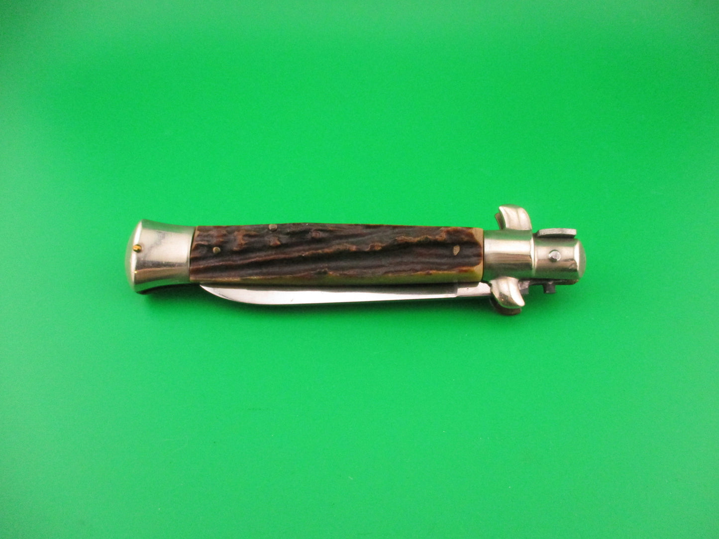 Rostfrei 21cm Italian Transitional Stag Spearpoint vintage automatic knife