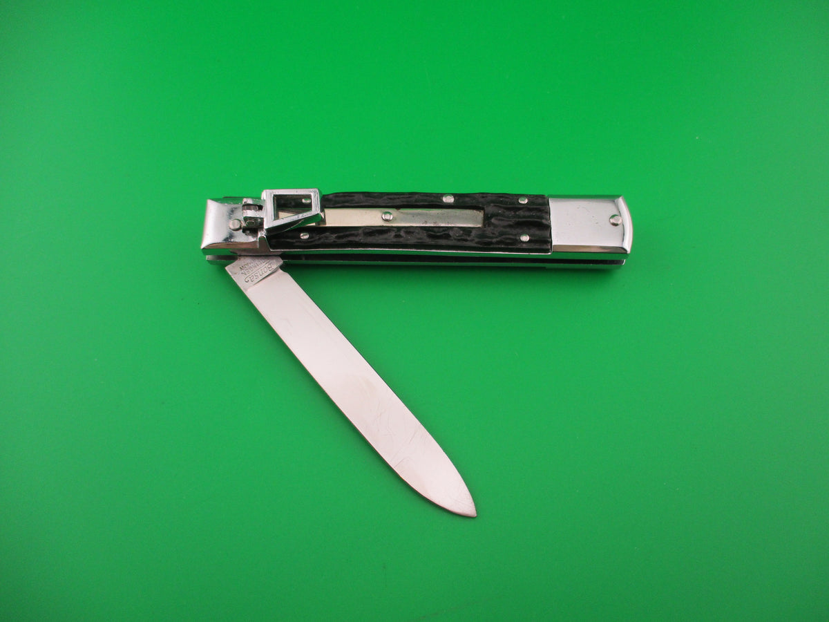 Bonsa SOLINGEN GERMANY 11cm German Slimline Hollow Lever automatic knife
