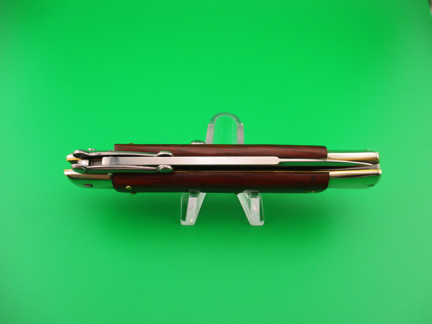 z AKC Italy 23cm Italian Swing guard Rosewood handled automatic knife