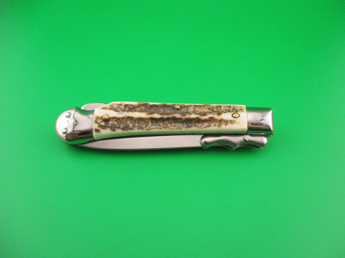z AKC ITALY 19cm Italian MEDICI Stag Swing Guard Dagger Red Dot automatic knife