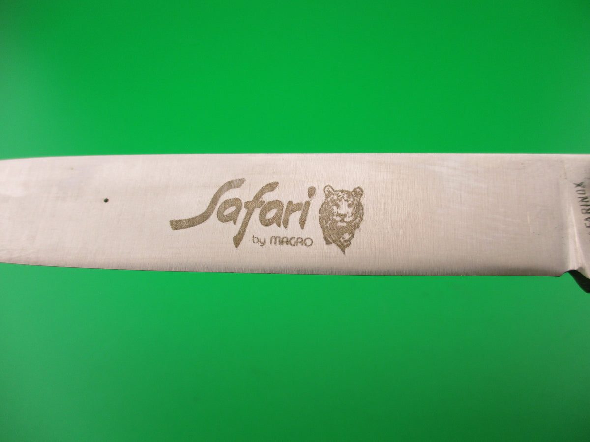 SAFARINOX ITALY by MAGRO 24cm Italian Birds Head Lever knife Brass horn