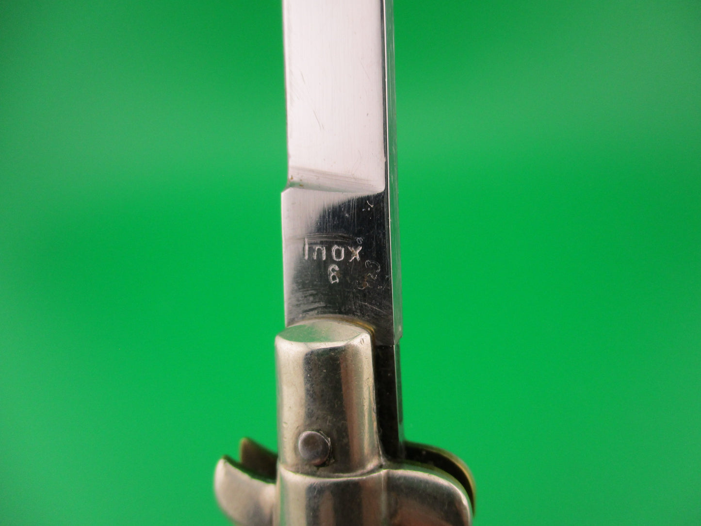 Inox 6 15cm Italian BOBC Stiletto vintage swedge horn automatic knife
