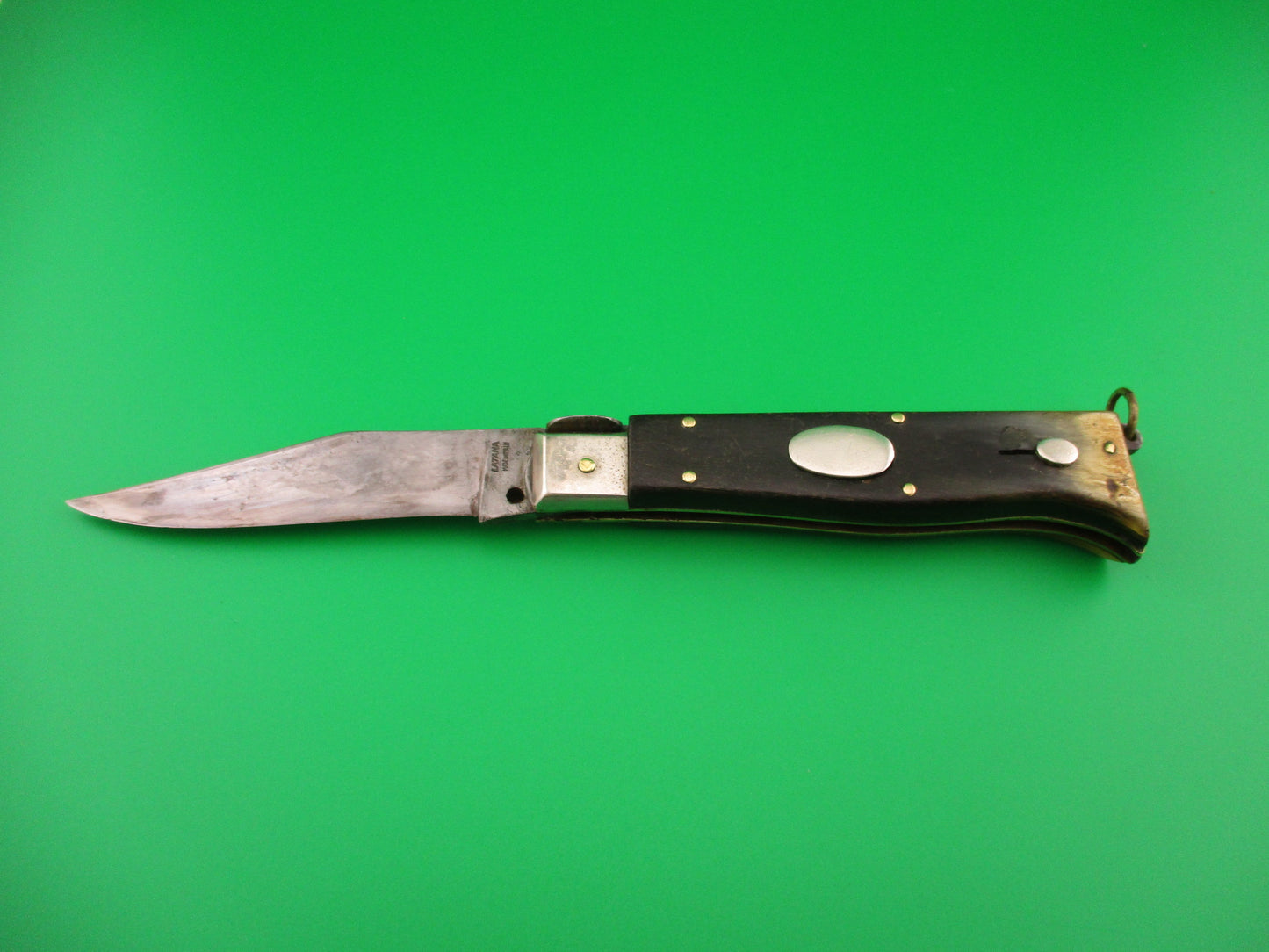LATAMA MADE IN ITALY 19cm Italian Picklock Oval Button Hunter automatic knife