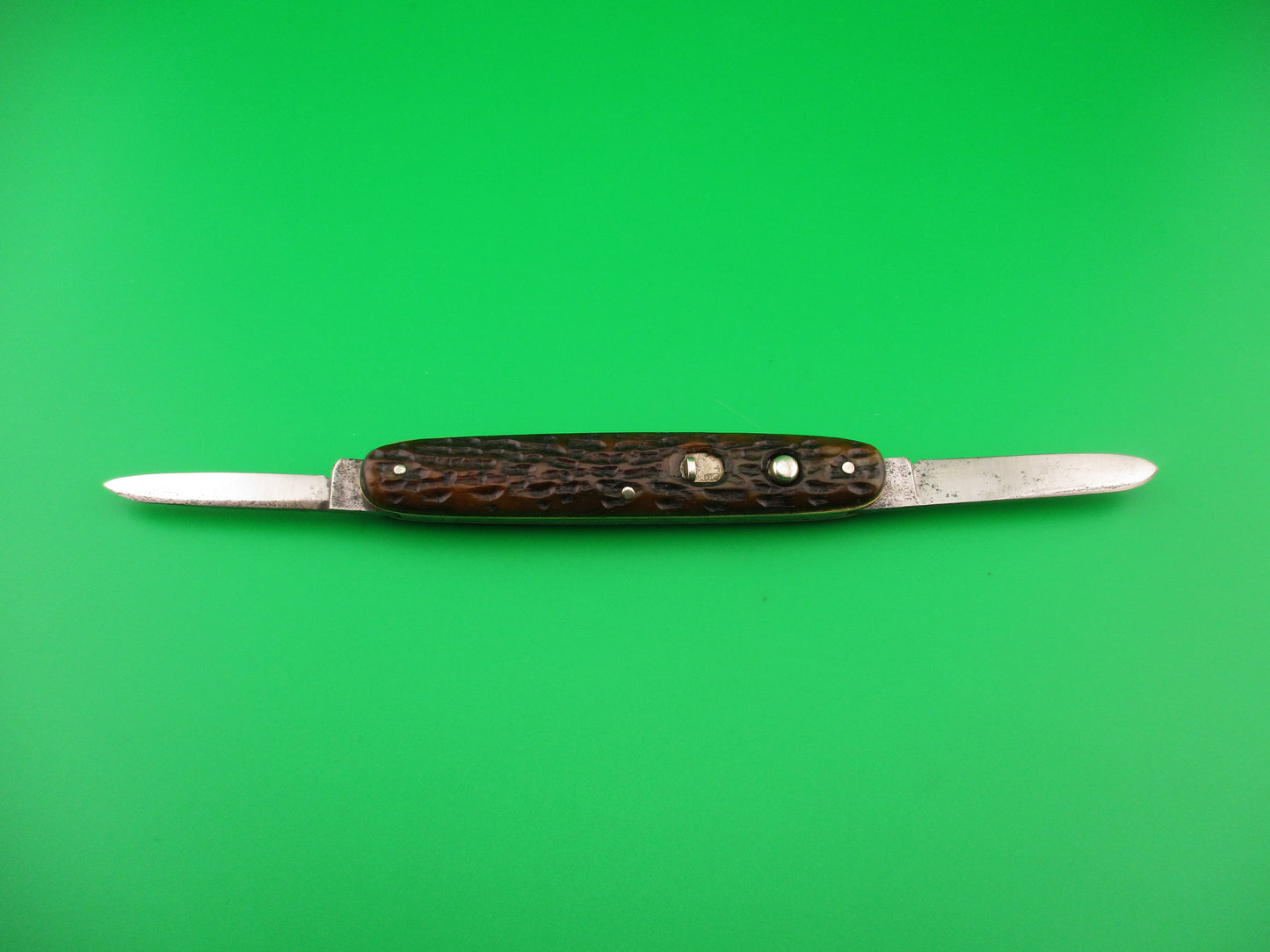 SCHRADE CUT CO 7403 Medium double Pick Bone early switchblade knife