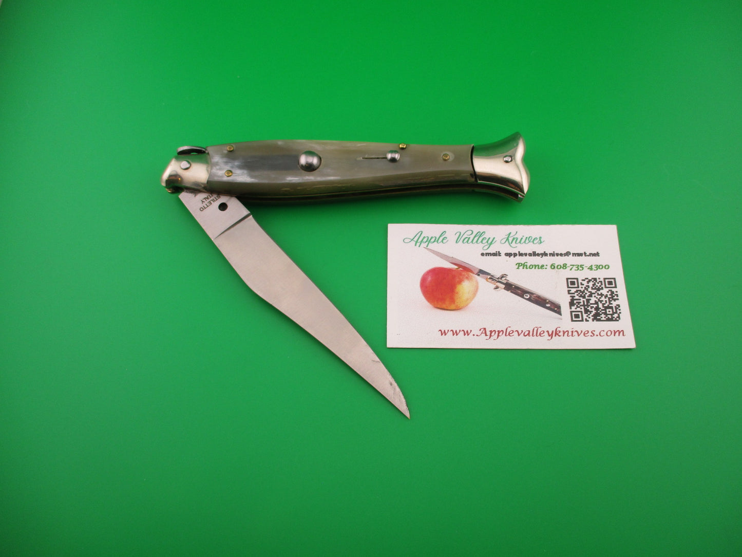 STILETTO ITALY 25cm Italian Fishtail Picklock vintage automatic knife