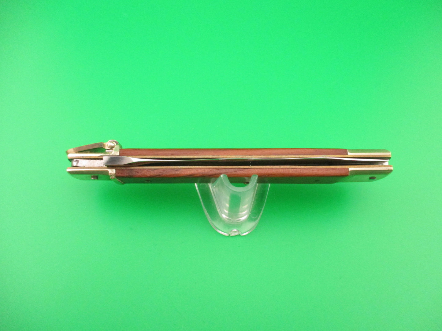 Hubertus 26cm West German Slimline Wood KRIS blade Lever automatic knife