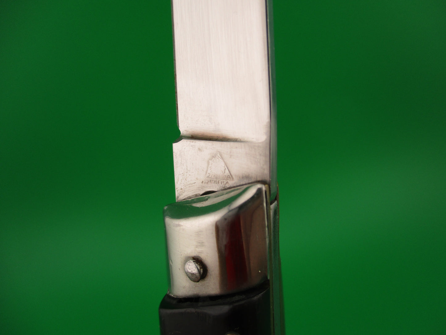 Jndiana EXTRA 20cm Italian Slant Bolster Vintage genuine horn automatic knife