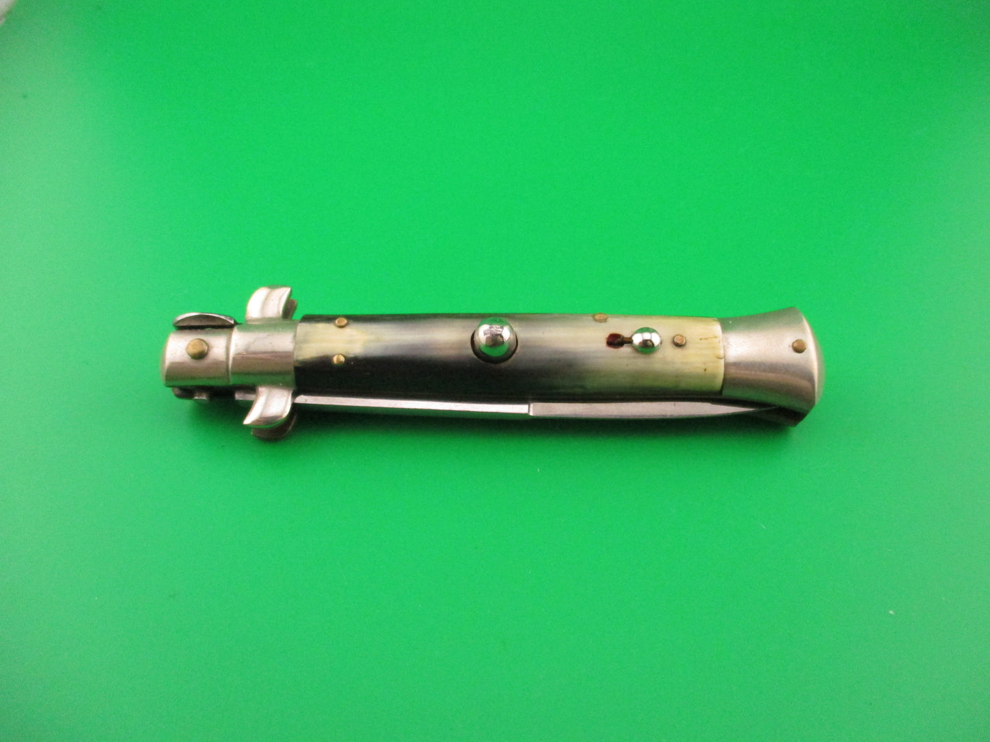 CORICAMA INOXID 21cm Italian Picklock Horn Red Dot safety switchblade knife