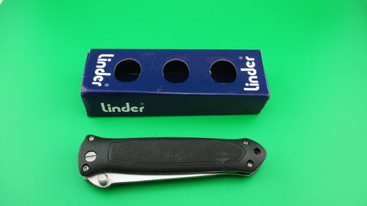 Linder 420 Rostfrei 20cm German Hidden release DA automatic knife #306519