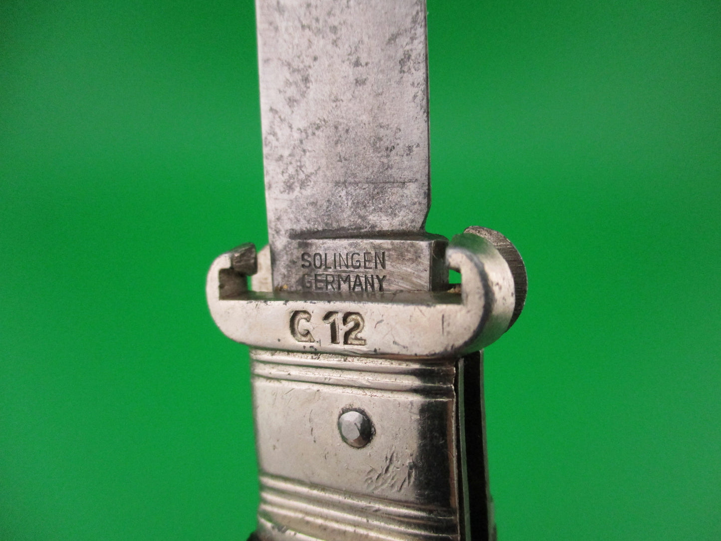 SOLINGEN GERMANY 11cm German Shell Puller Bone Lever automatic knife