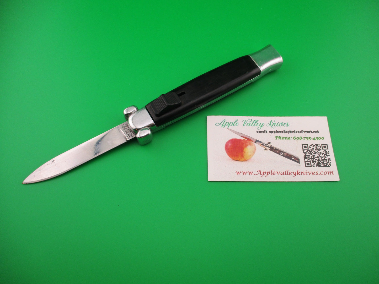 STAINLESS ROSTFREI 20cm OTF Black DA vintage automatic knife