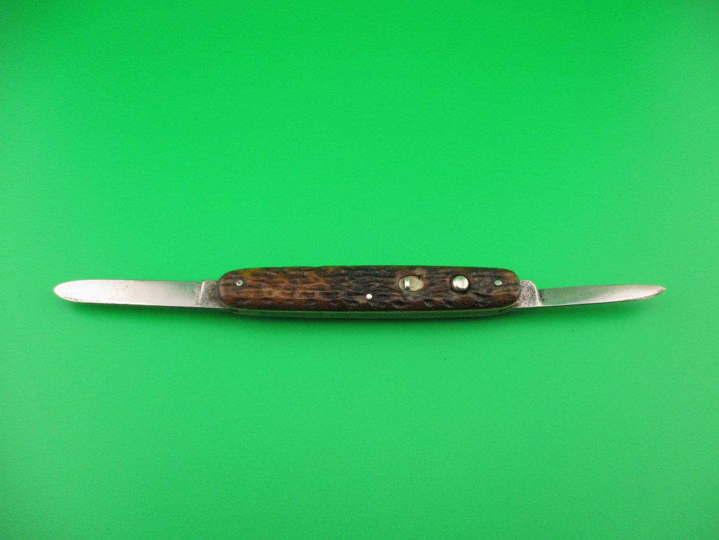 SCHRADE CUT CO 7403 Medium double Pick Bone early switchblade knife