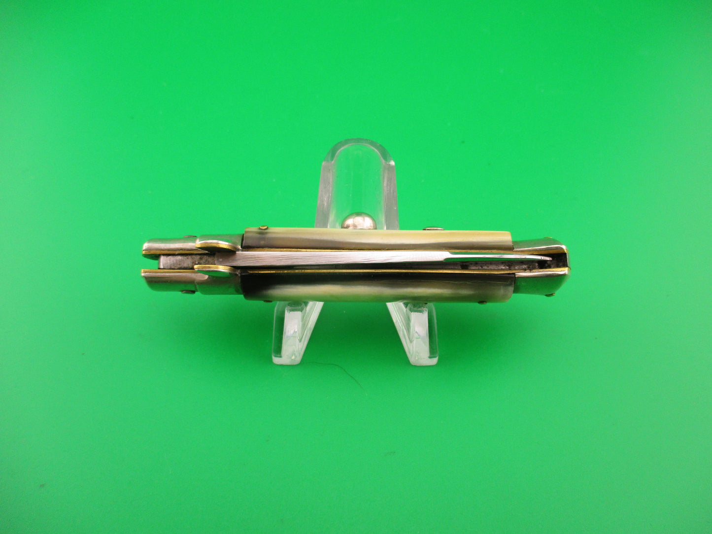 Inox 6 15cm Italian BOBC Stiletto vintage swedge horn automatic knife