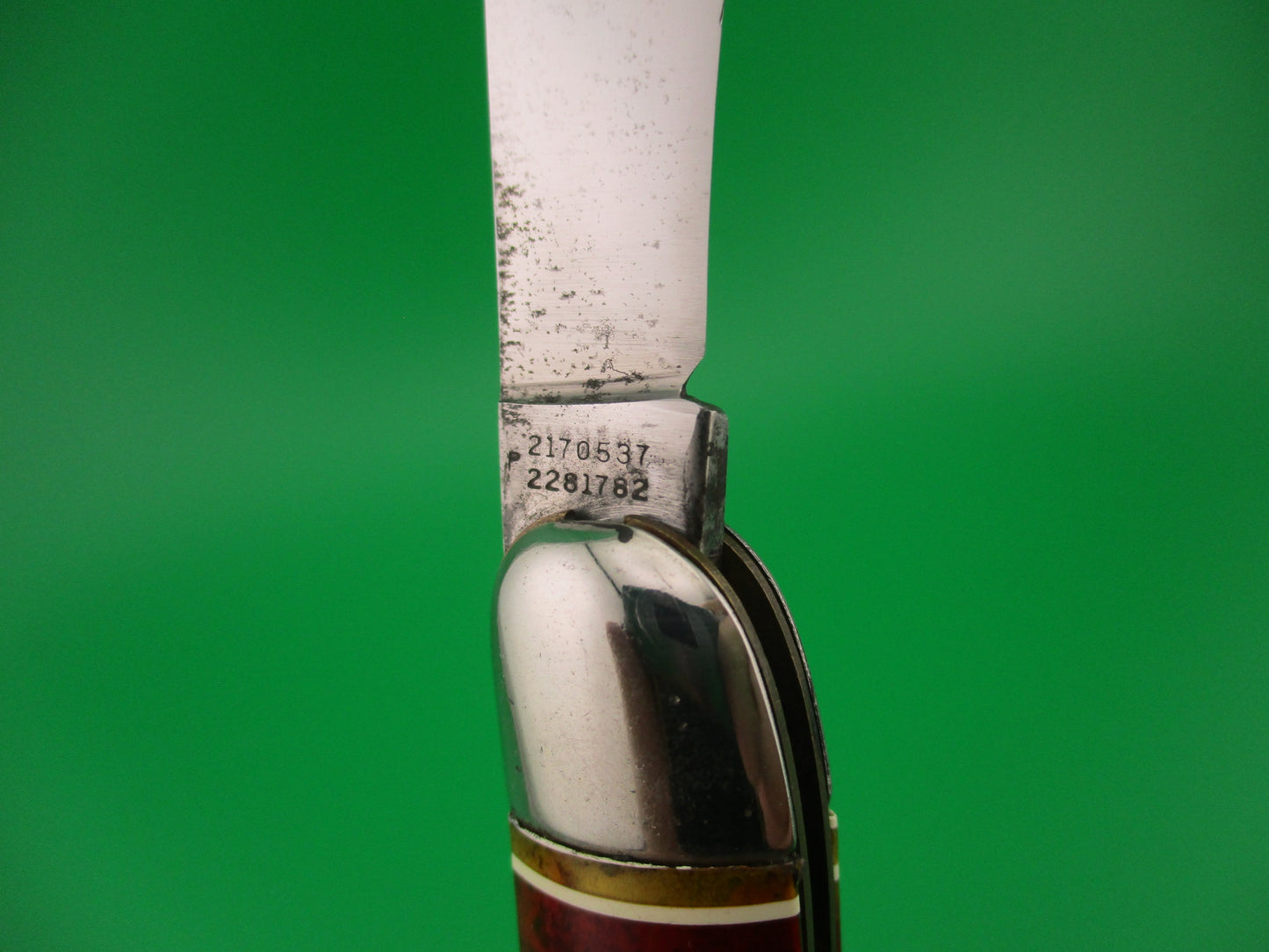 Hammer Brand Imperial Toothpick Candystripe 1950s vintage switchblade knife fish scaler