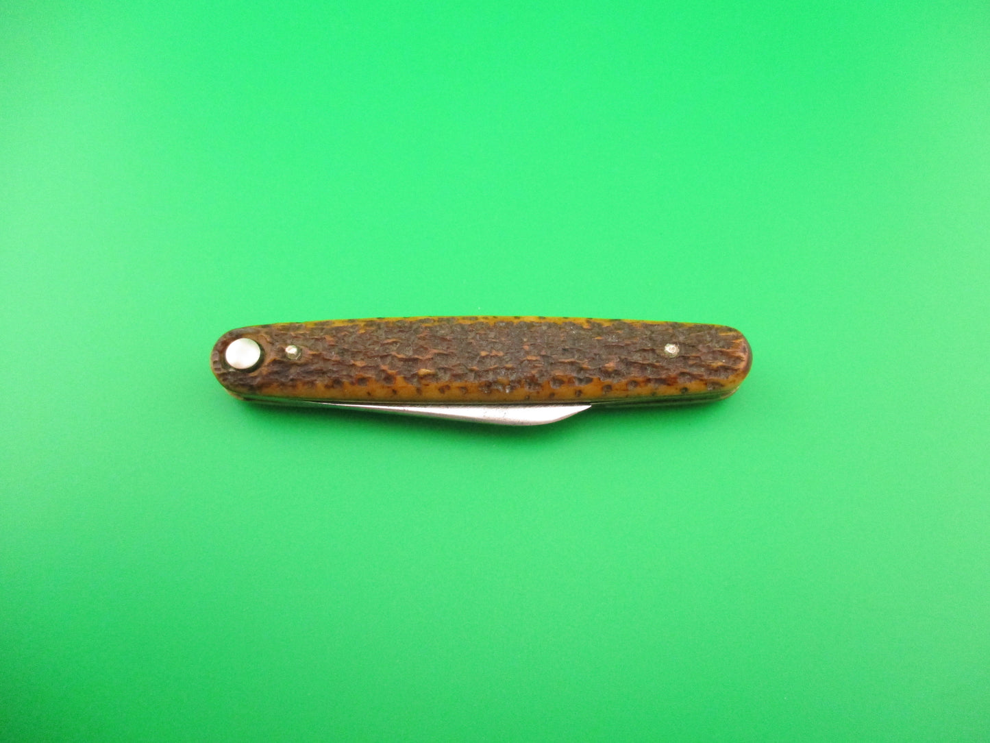 Press Button Knife Co Medium double bone switchblade knife model 100