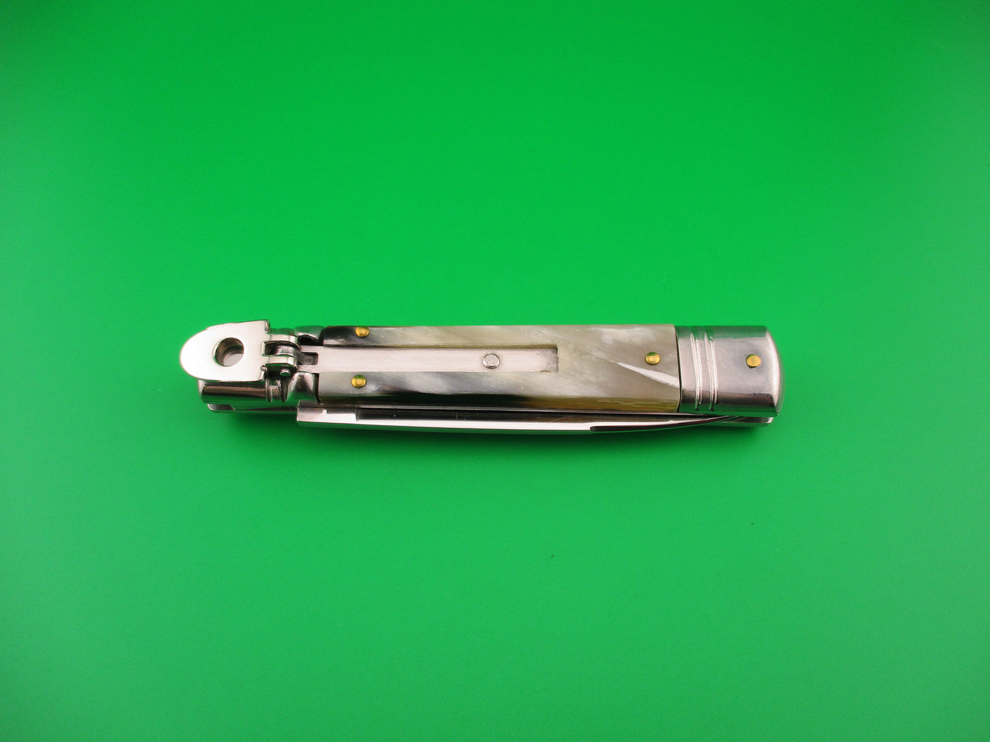 z AKC ITALY 20cm Italian Slimline Lever Honey horn automatic knife