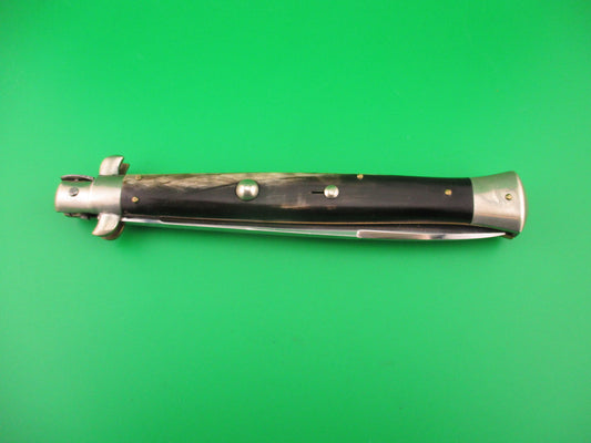 INOX 33cm Italian Picklock Stiletto vintage 1950s automatic knife 5mm backspring