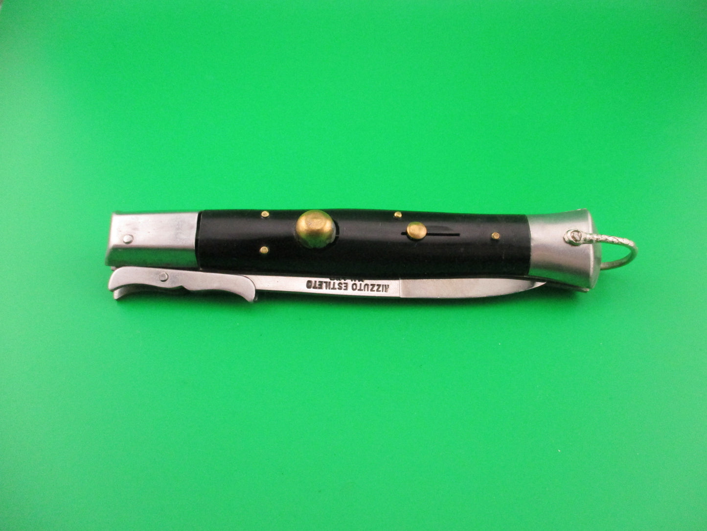 RIZZUTO ESTILETO MILANO 22cm Japanese vintage swing guard Mustache flat bolster switchblade