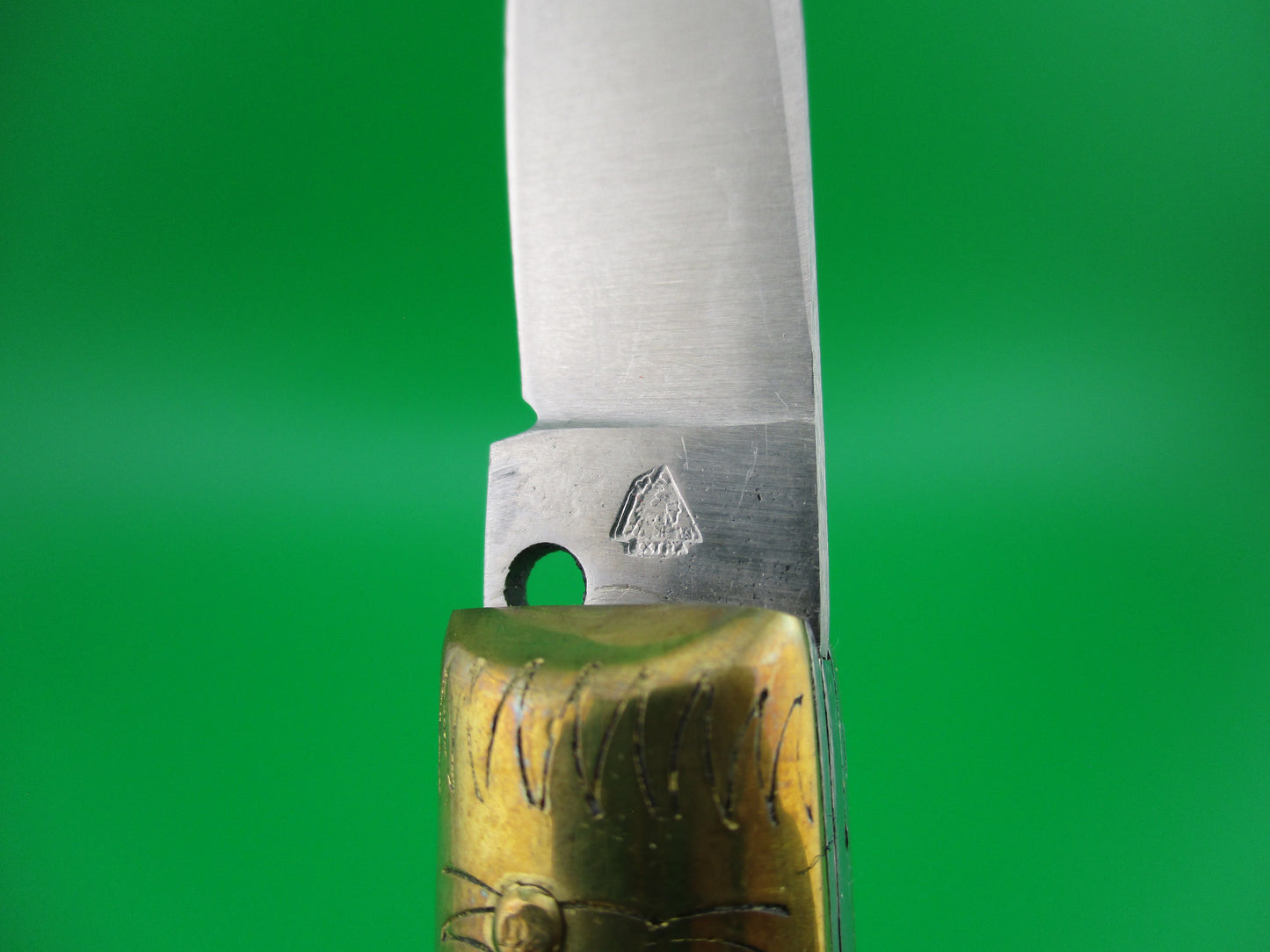 Jndiana PATENT 16cm Italian Pattada Stag Bird's Head switchblade knife