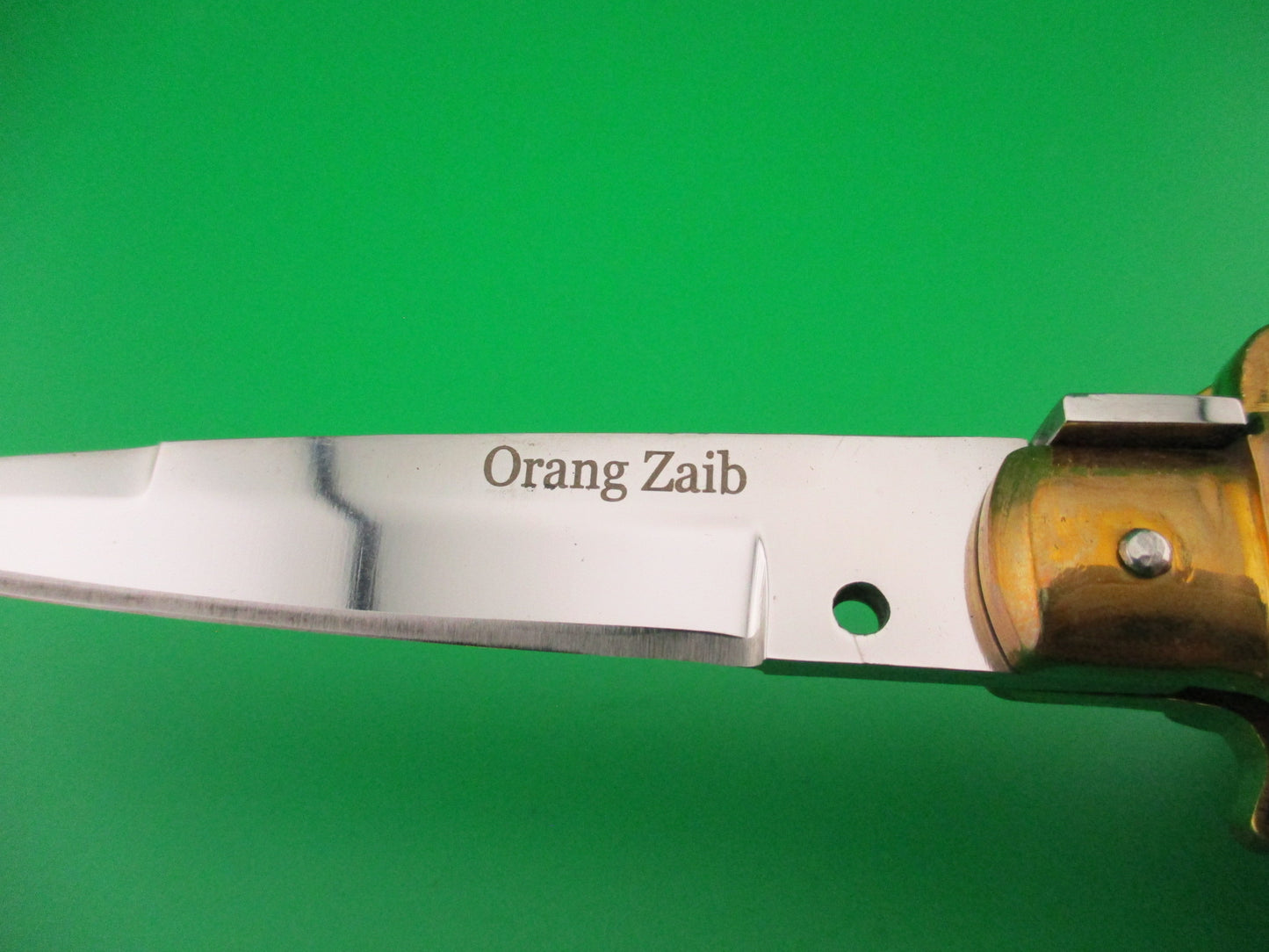 Custom 21cm Frosolone Style Ram's horn Picklock Automatic knife by Orang Zaib