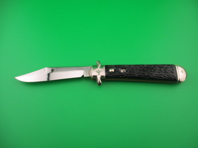 COLONIAL SHUR SNAP JUMBO JACK #3301 Black automatic knife near mint