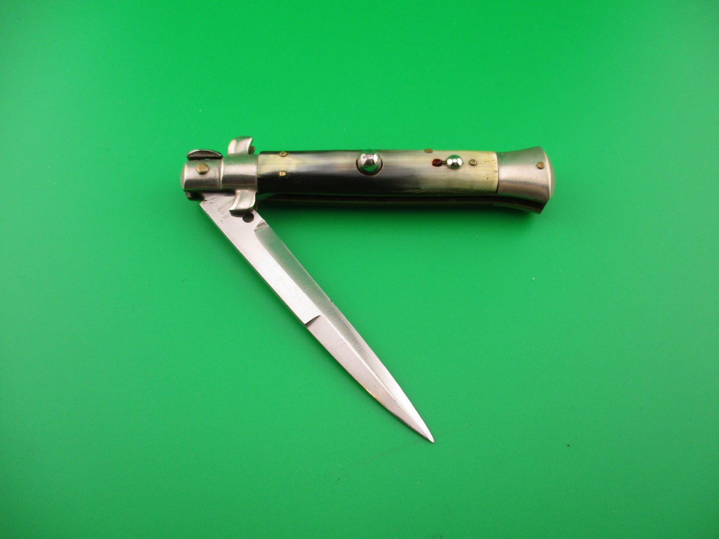 CORICAMA INOXID 21cm Italian Picklock Horn Red Dot safety switchblade knife