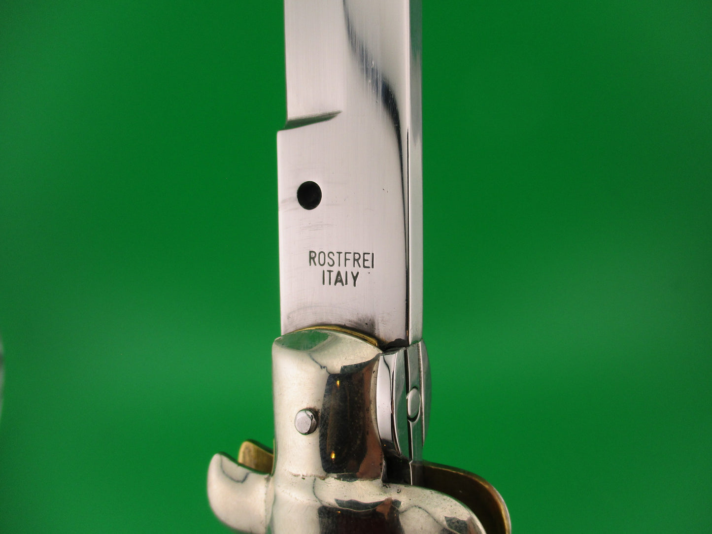 ROSTFREI ITALY 45cm Italian 18 inch stiletto Gold Acrylic automatic knife
