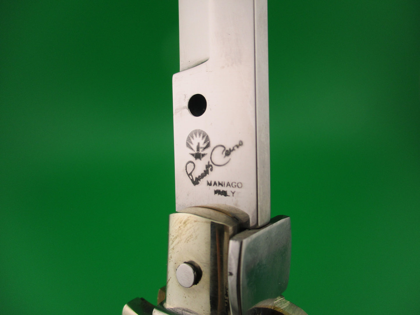 Renzo Pascotto Maniago Italy 30cm Italian Wasp body Picklock Cream & Honey automatic knife