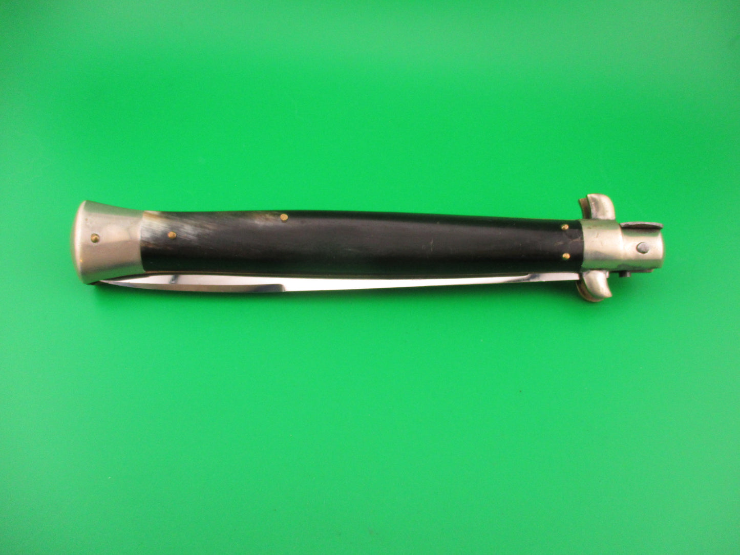 INOX 33cm Italian Picklock Stiletto vintage 1950s automatic knife 5mm backspring