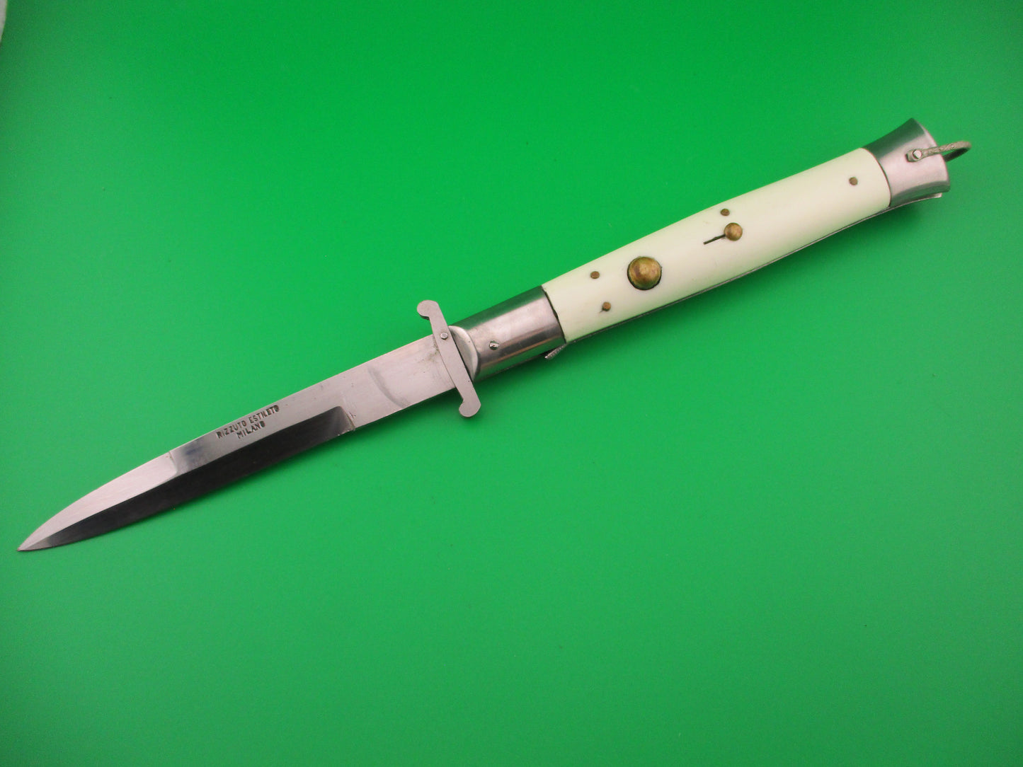 Rizzuto Estileto Milano 28cm Japanese Swing guard White vintage automatic knife