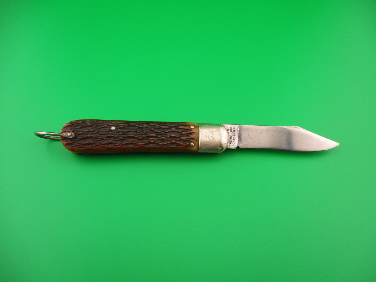 PRESTO M2 Bone WWII 1940s Geo Schrade vintage Paratrooper automatic knife