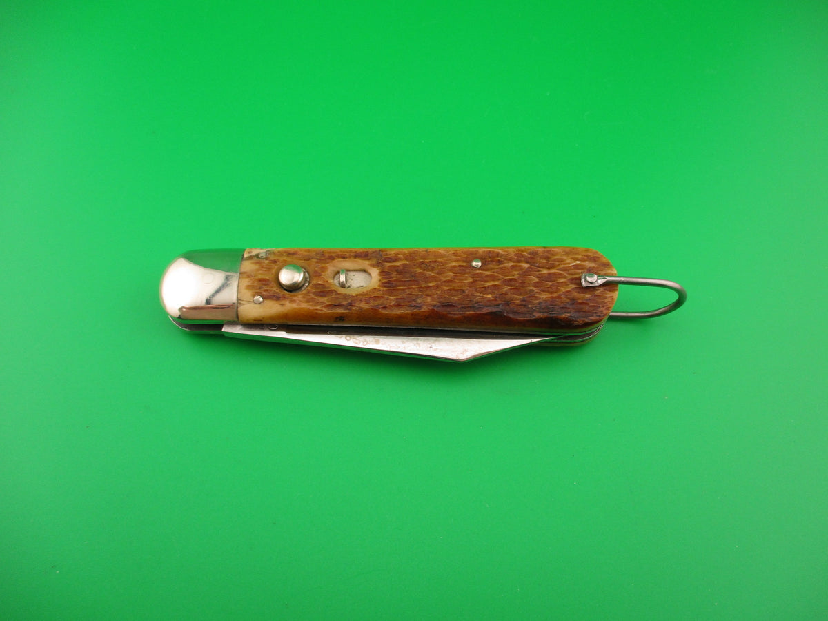 PRESTO M2 Bone WWII vintage Paratrooper automatic knife Near Mint!