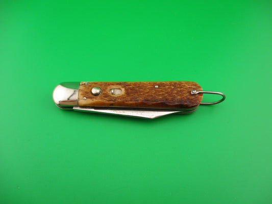 PRESTO M2 Bone WWII vintage Paratrooper automatic knife Near Mint!